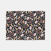 Krankenpflege Liebe Schwarz Hintergrund drucken Fleecedecke (Vorderseite (Horizontal))