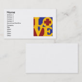 Krankenpflege-Liebe Visitenkarte (Vorne/Hinten)