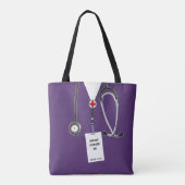 Krankenpflege Lila Tasche (Rückseite)