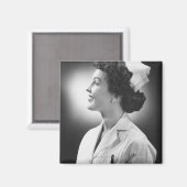 Krankenpflege Magnet (Vorderseite/Rückseite)