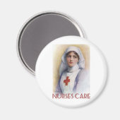 Krankenpflege Magnet (Vorderseite/Rückseite)