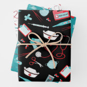 Krankenpflege Medizinische Symbole Gesundheitsfürs Geschenkpapier Set (Beispiel)