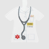 Krankenpflege Medizinische Uniform Personalisierte Ornament (Vorderseite)