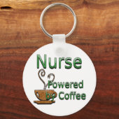 Krankenpflege mit Kaffee Schlüsselanhänger (Vorderseite)