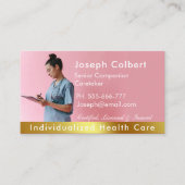 Krankenpflege Moderne Rose Gold Medizin Visitenkarte (Vorderseite)