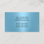 Krankenpflege Moderner Glitzer Light Blue Medical Visitenkarte (Rückseite)