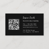 Krankenpflege Moderner goldener Glitzer Medizin Visitenkarte (Rückseite)