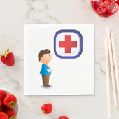 Krankenpflege Napkins für verletzte Kinder Serviette