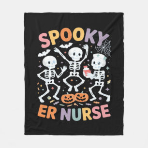 Krankenpflege Niedlichen Halloween Spooky Essentia Fleecedecke