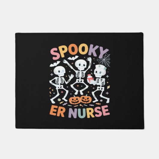 Krankenpflege Niedlichen Halloween Spooky Essentia Fußmatte (Vorderseite)