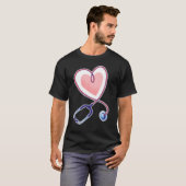 Krankenpflege Nurser Stethoscope T-Shirt (Vorne ganz)