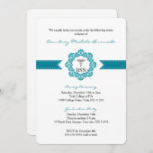 Krankenpflege oder Graduierungspartei RN BSN aquam Einladung (Vorne/Hinten)