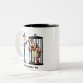 Krankenpflege Opa in Time-Out Zweifarbige Tasse (Vorderseite Links)