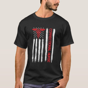 Krankenpflege Patriotic US American F T-Shirt