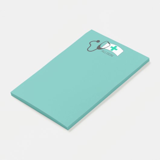 Krankenpflege Personalisiert Post-it Klebezettel (angewinkelt)