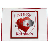 Krankenpflege Pflegemittel für große Geschenkbeute Geschenktüte (Rückseite)