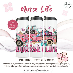 Krankenpflege Pink Truck Thermal Tumbler Thermosbecher
