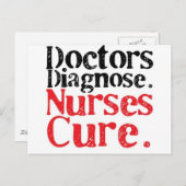 Krankenpflege Postkarte (Vorne/Hinten)