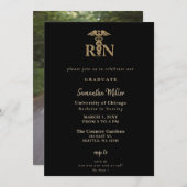 Krankenpflege RN Foto Abschluss Einladung (Vorne/Hinten)