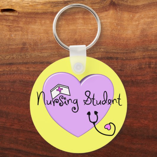 Krankenpflege Rosa Herz - Adorabel Schlüsselanhänger (Vorderseite)