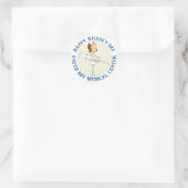 Krankenpflege Runder Aufkleber (Tasche)