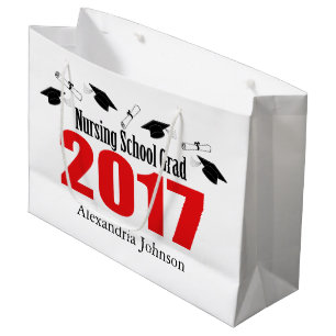 Krankenpflege-SchulAbschluss-Geschenk-Tasche 2017 Große Geschenktüte