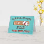 Krankenpflege-SchulAbschluss-Karte 2012 Karte (Gelbe Blume)