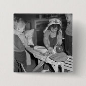 Krankenpflege-Schule: Vierzigerjahre Button (Vorderseite)