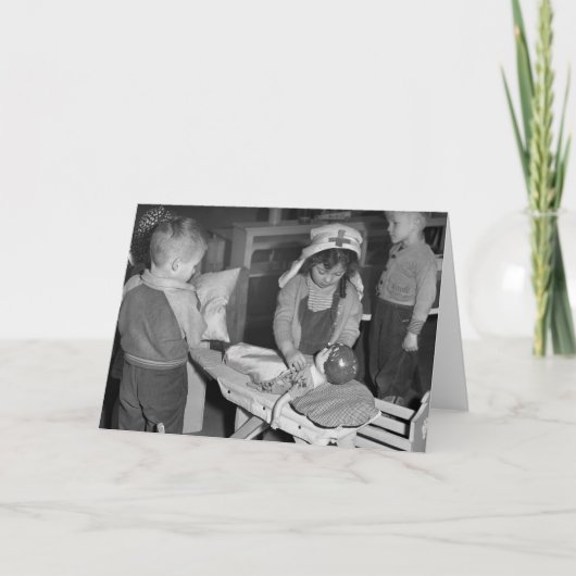 Krankenpflege-Schule: Vierzigerjahre Karte (Vorderseite)