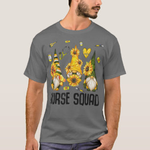 Krankenpflege: Sonnenblumen-Genom-Squad Gesundheit T-Shirt