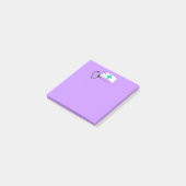 Krankenpflege Stethoskop Nurses Hat Pastel Lila Post-it Klebezettel (angewinkelt)