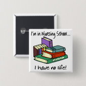 Krankenpflege-Student Button (Vorne & Hinten)