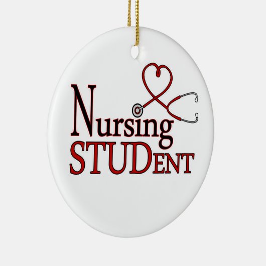 Krankenpflege-Student Keramik Ornament (Rechts)