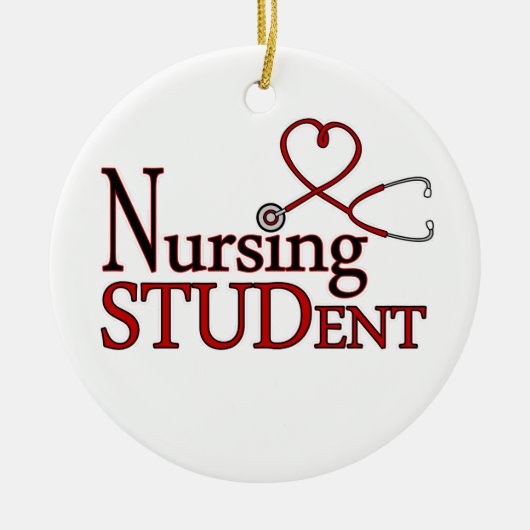 Krankenpflege-Student Keramik Ornament (Vorne)