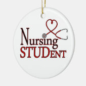 Krankenpflege-Student Keramik Ornament (Links)