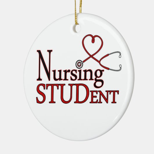 Krankenpflege-Student Keramik Ornament (Links)