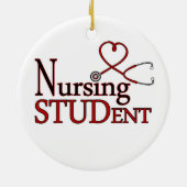 Krankenpflege-Student Keramik Ornament (Hinten)