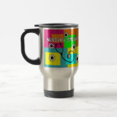 Krankenpflege-Studenten-Retro Blumen-Reise-Tasse Reisebecher (Links)