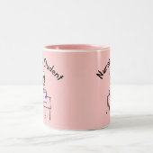 Krankenpflege-Studenten-Stock-Dame Gifts Zweifarbige Tasse (Mittel)