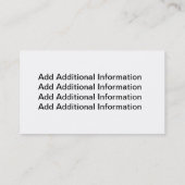 Krankenpflege-Studenten-Visitenkarten Telefonnummerkarte (Rückseite)