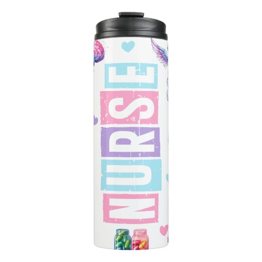 Krankenpflege Thermosbecher (Vorderseite)