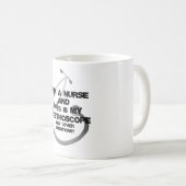Krankenpflege und Stethoskop Kaffeetasse (VorderseiteRechts)