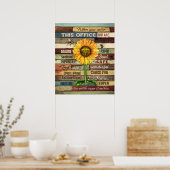 Krankenpflege, wenn Sie dieses Büro Sunflower betr Poster (Küche)