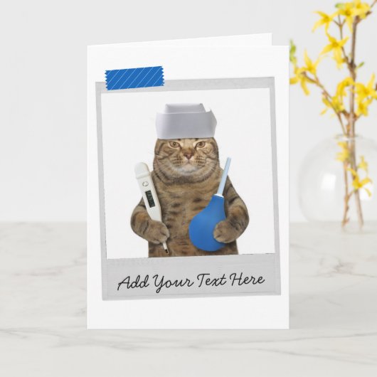 Krankenpflege - Wohlfühlen - Arzt - Medizinische S Karte (Gelbe Blume)