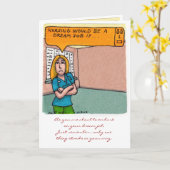 Krankenpflege würde ein Traumjob wenn… sein Karte (Gelbe Blume)