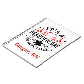 Krankenpflege-Zeitschrift ist es ein schöner Tag, Notizblock (Linke Seite)