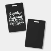 Krankenpflegeassistent Niedlich genug Ausweis (Vorder- & Rückseite)