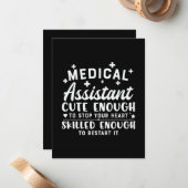 Krankenpflegeassistent Niedlich genug Mitteilungskarte (Vorderseite/Rückseite Beispiel)