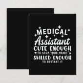 Krankenpflegeassistent Niedlich genug Mitteilungskarte (Vorne/Hinten)
