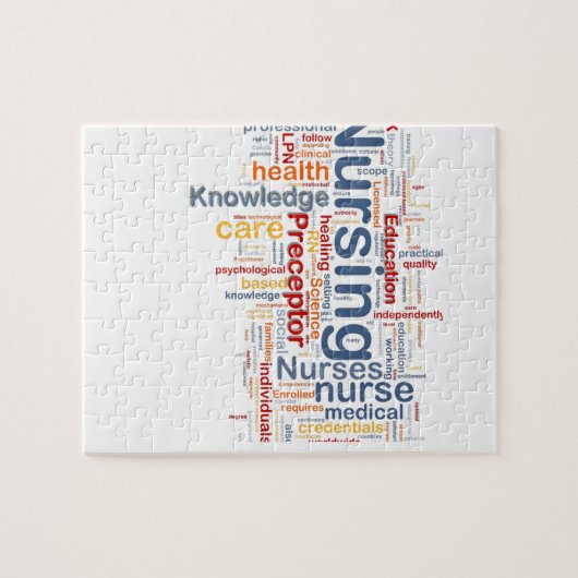 Krankenpflegegeschenk Puzzle (Horizontal)